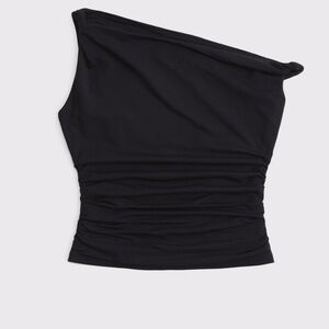 Abercrombie Black One-Shoulder Top